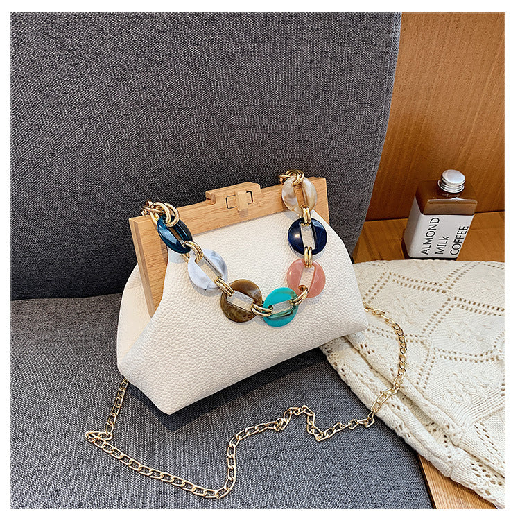 Wooden Clip Bag for Autumn and Winter Season