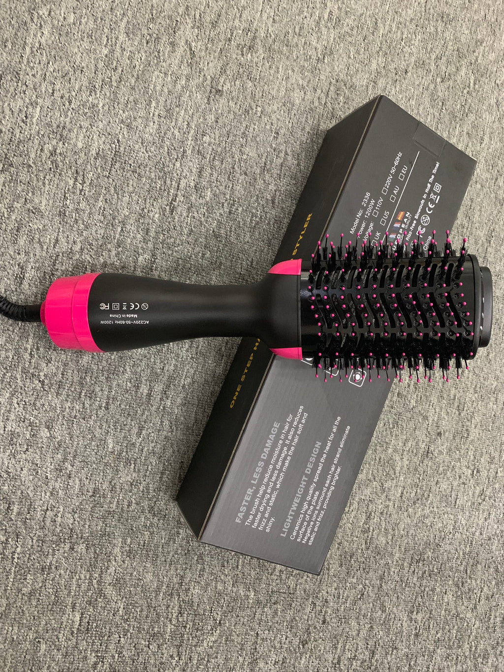 Curling Hair Dryer, Ionic Straightener, Infrared Hot Comb